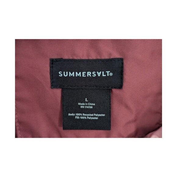 Summersalt Eco Colorblock Puffer Pink Jacket Size L - Picture 7 of 7